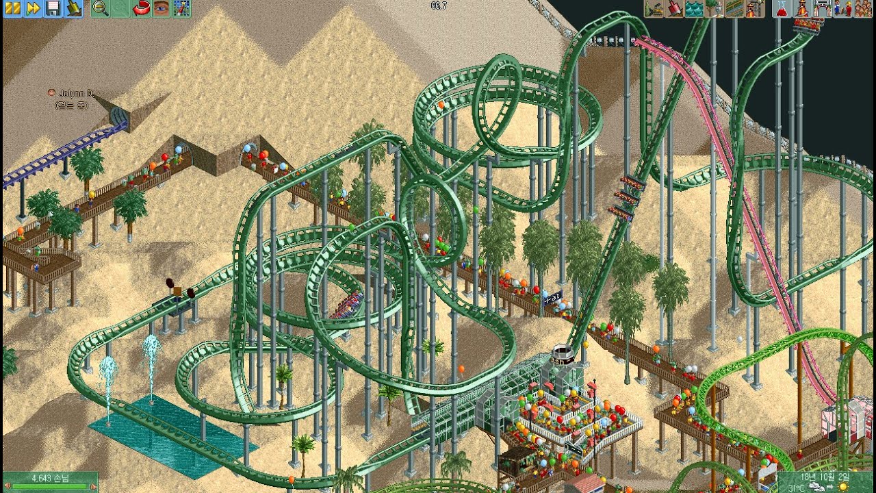 Rollercoaster tycoon intensity rating chart